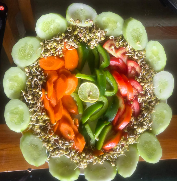 Sprouted Moong Salad  
