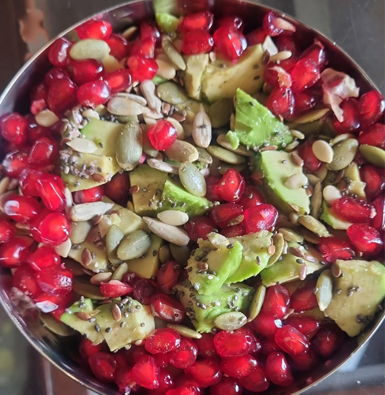 Avocado Pomegranate Salad  