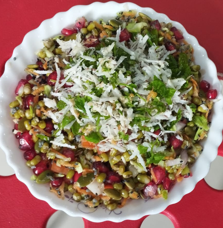 Sprouted Moong Salad