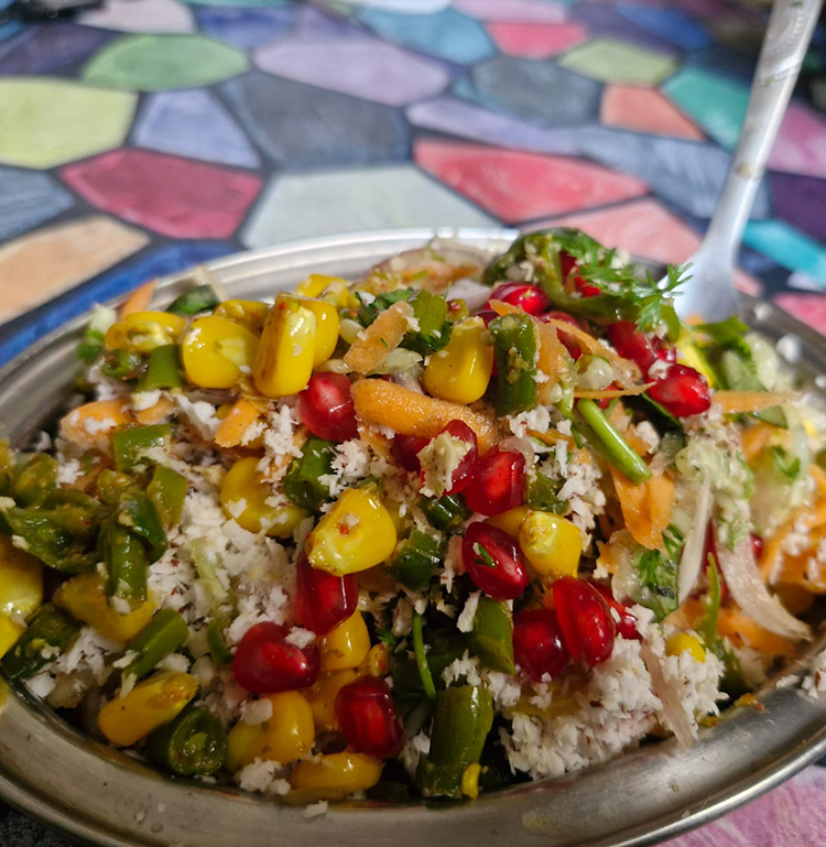 Baby Corn Beans Salad