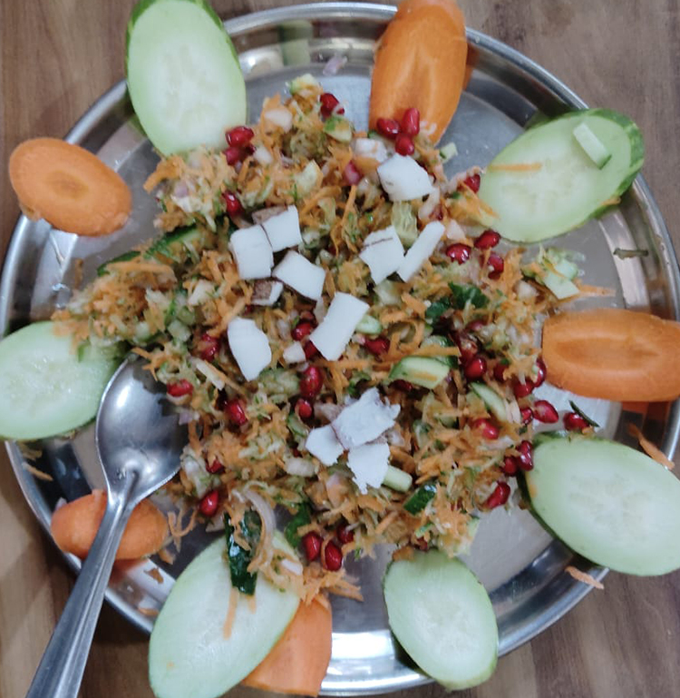 Cucumber Carrot Carrot Salad