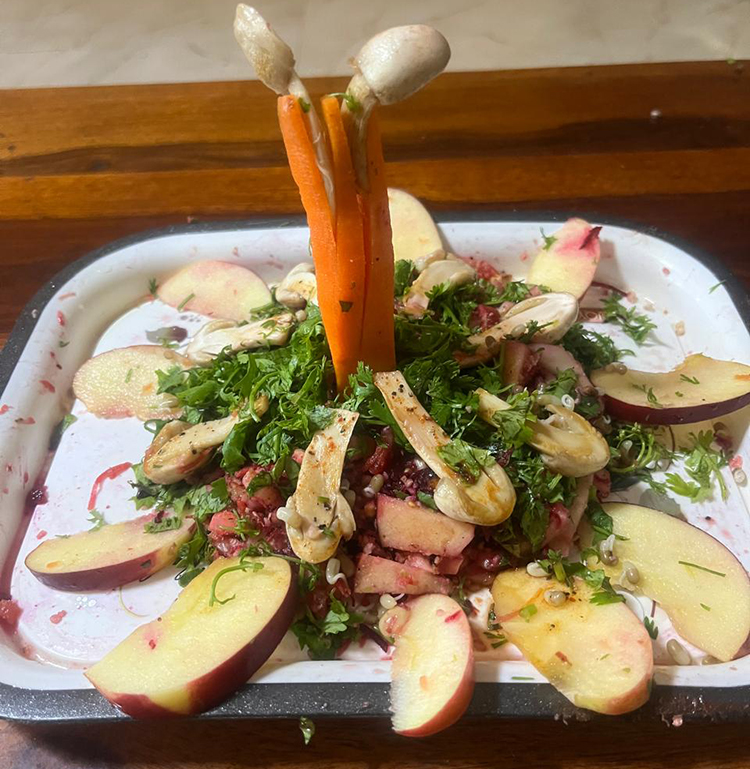  
                                Sprouted Matki Salad
